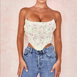 SOLD OUT House of CB Vivienne Lemon Floral Corset - WORN ONCE!
